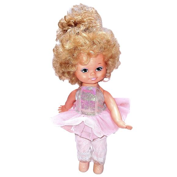 10" Vintage 1990's Pretty in Pink Wind Up Dancing Ballerina Doll By Mattel Works - Picture 4 of 6